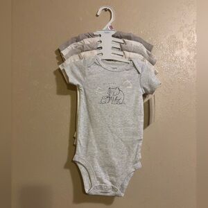 NWT Carter's baby 5-Pack Short-Sleeve Bodysuits sz 9M